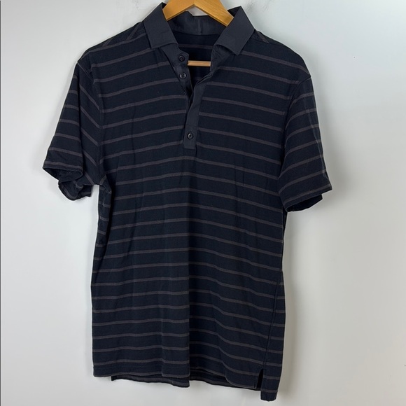Lululemon Men's Polo Shirt Blue and Grey Size Medium - Picture 1 of 5